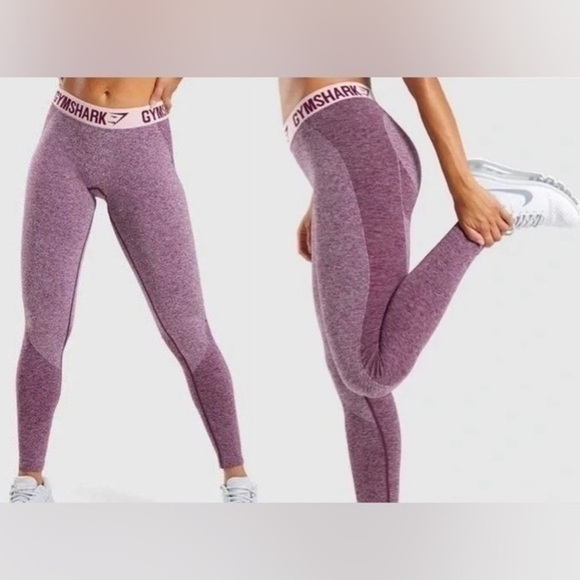 Gymshark Leggings Women Small Ruby/Blush Seamless Flex V3 High Waist Pull On - Picture 1 of 11